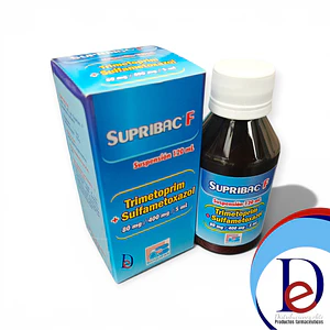 SUPRIBAC F 480MG/5ML SUSP X 120 ML- TRIMETOPRIM+ SULFAMETOXAZOL- BIOQUIFAR- 4-F