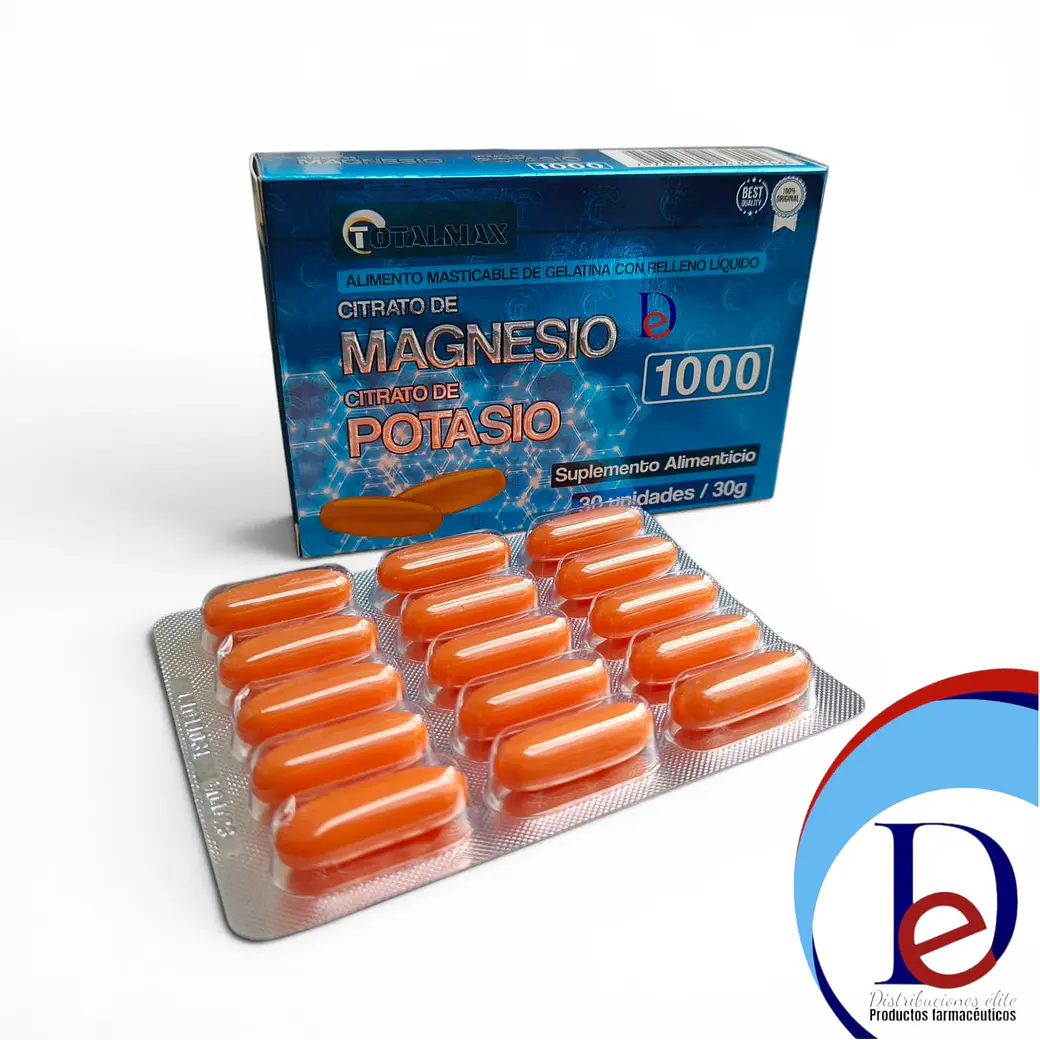 CITRATO MAGNESIO +CITRATO POTASIO X 30 SOFTGEL- - TOTALMAX- UBI  2-A 1
