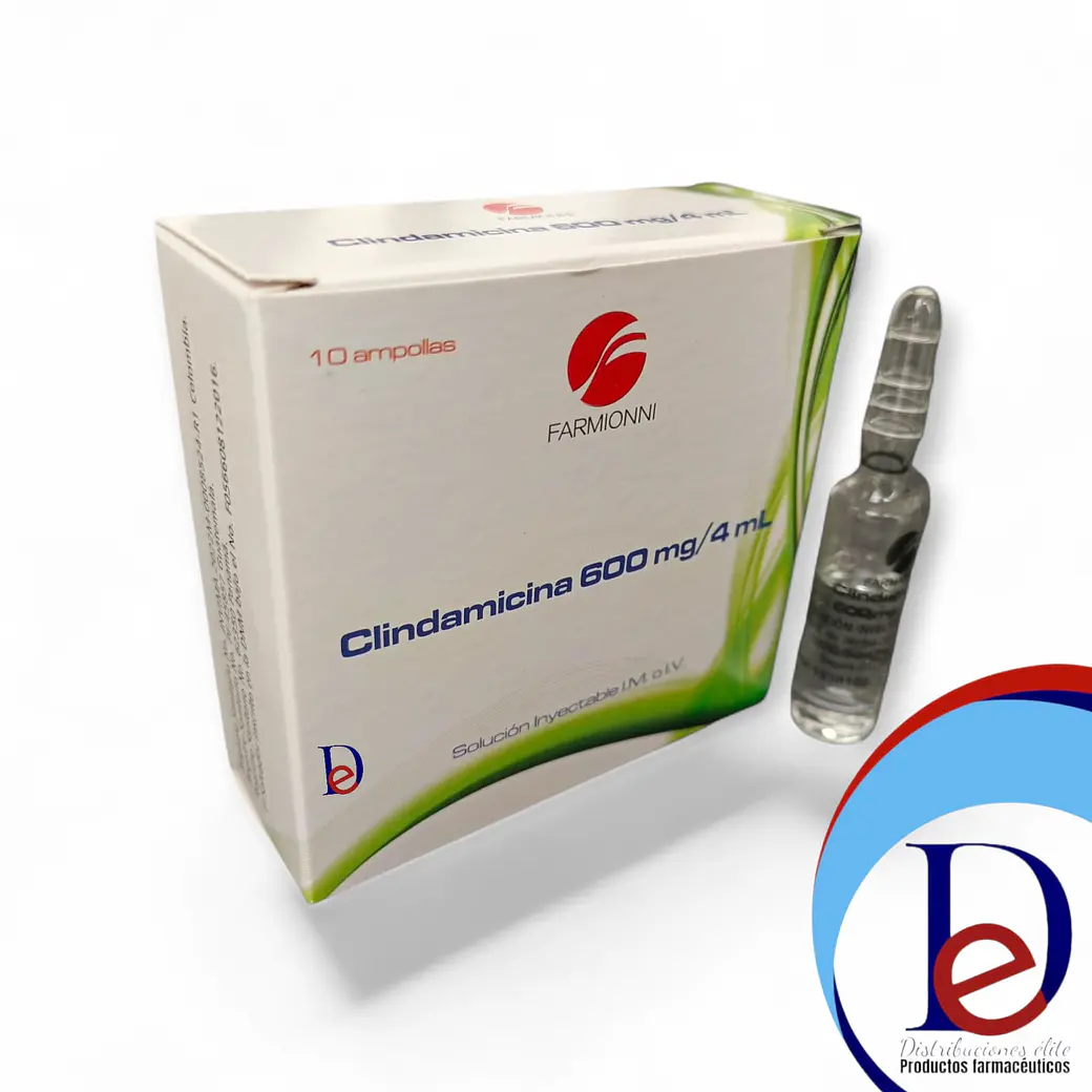 CLINDAMICINA 600MG/4ML X 10 AMP- - FARMIONI- 17-D 1