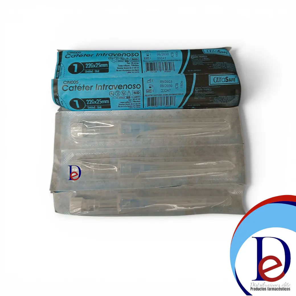 CATETER I.V. 22G X 1 X 10 UNID- - ALFASAFE- - UBI 26-F 1