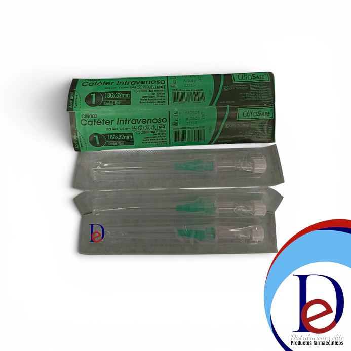 CATETER I.V. 18G X 1 1/4 X 10 UNID- - ALFASAFE- - UBI 26-E 1