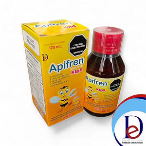 APIFREN NIÑOS X 120 ML- PROPOLEO+ JENGIBRE+ MIEL DE ABEJAS+ VITAMINA A Y C- GRUPOFARMA- VTO MAR- UBI-16-C-BODEGA B-  BLOQUE 3 *