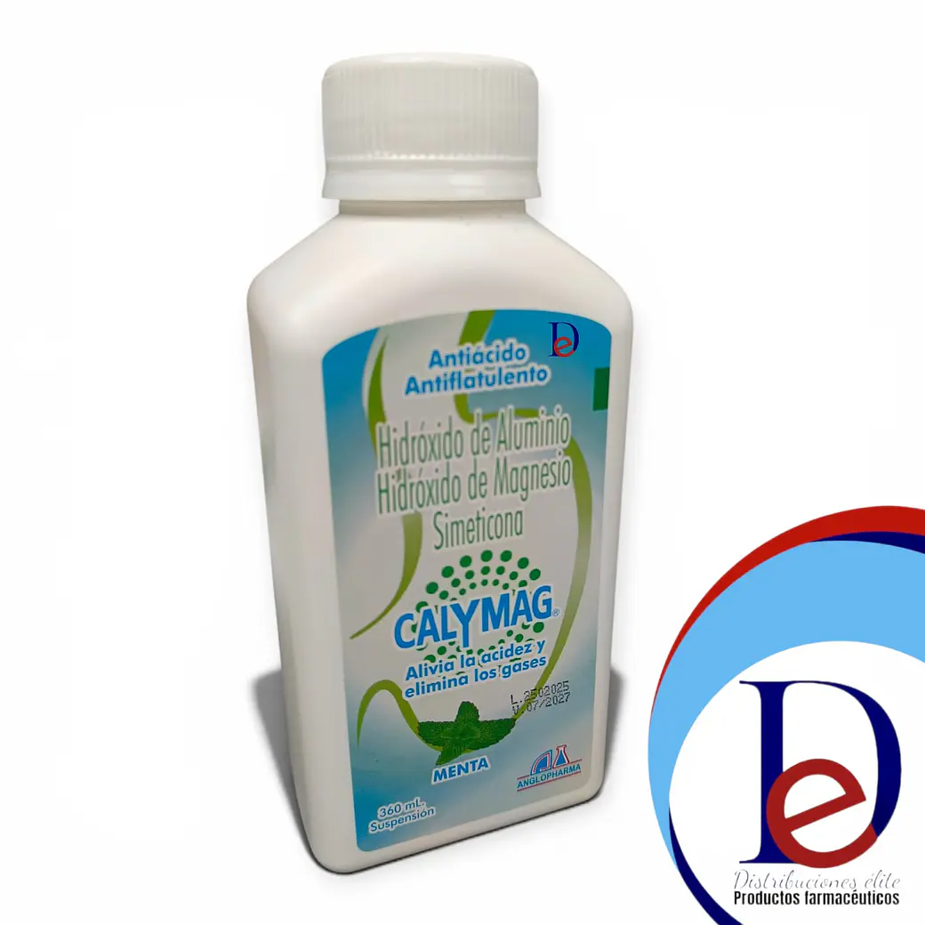 CALYMAG SUSP MENTA X 360 ML- HIDROXIDO ALUMINIO+ HIDROXIDO MAGNESIO+ SIMETICONA- ANGLOPHARMA- - UBI 9-F 1