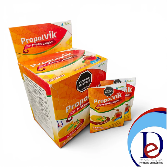 PROPOLVIK NARANJA X 20 SBS X 5 PAST -PROPOLEO+ JENGIBRE+ MIEL DE ABEJAS+ POLEN -AIPHEX  -UBI 24-A-BLOQUE 2 1