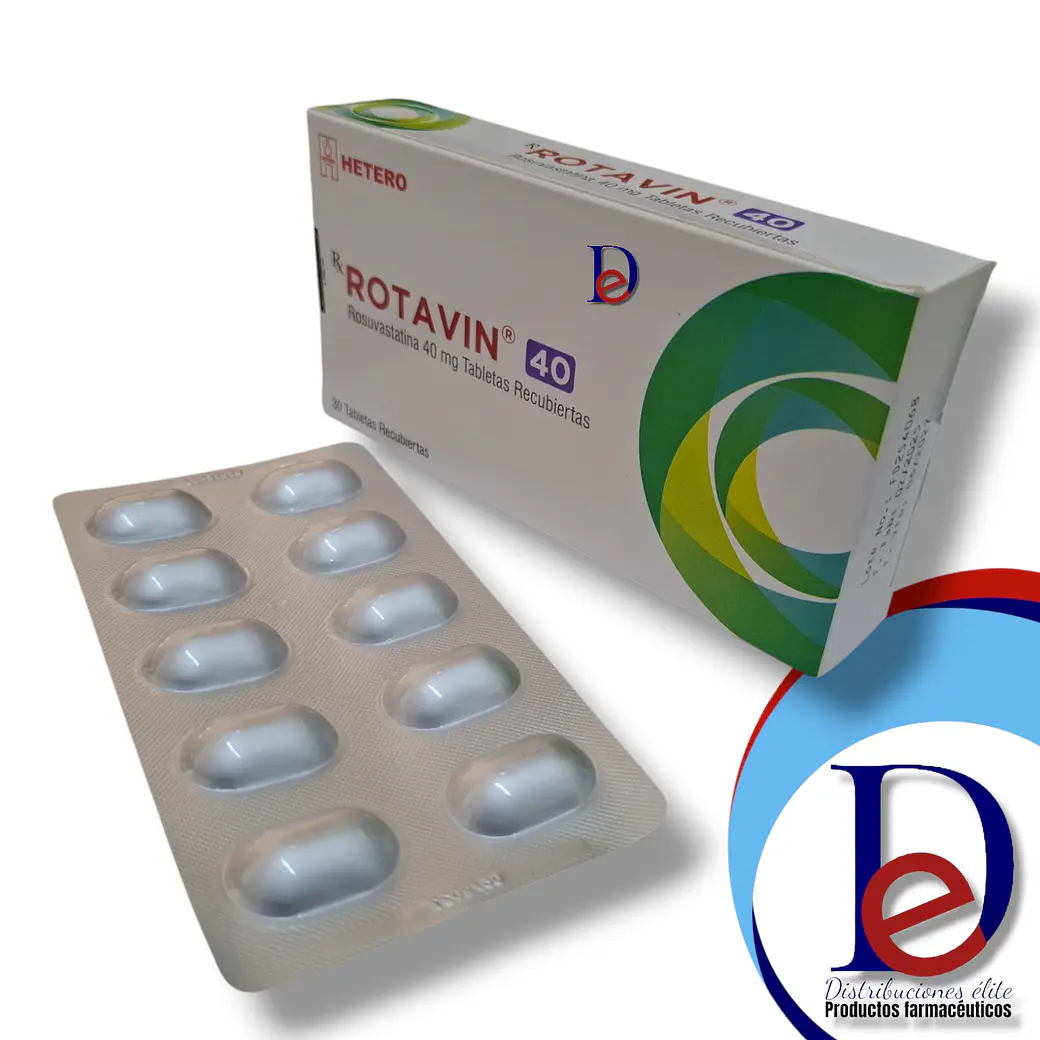 ROTAVIN 40 MG X 30 TAB- ROSUVASTATINA - HETERO- UBI 1
