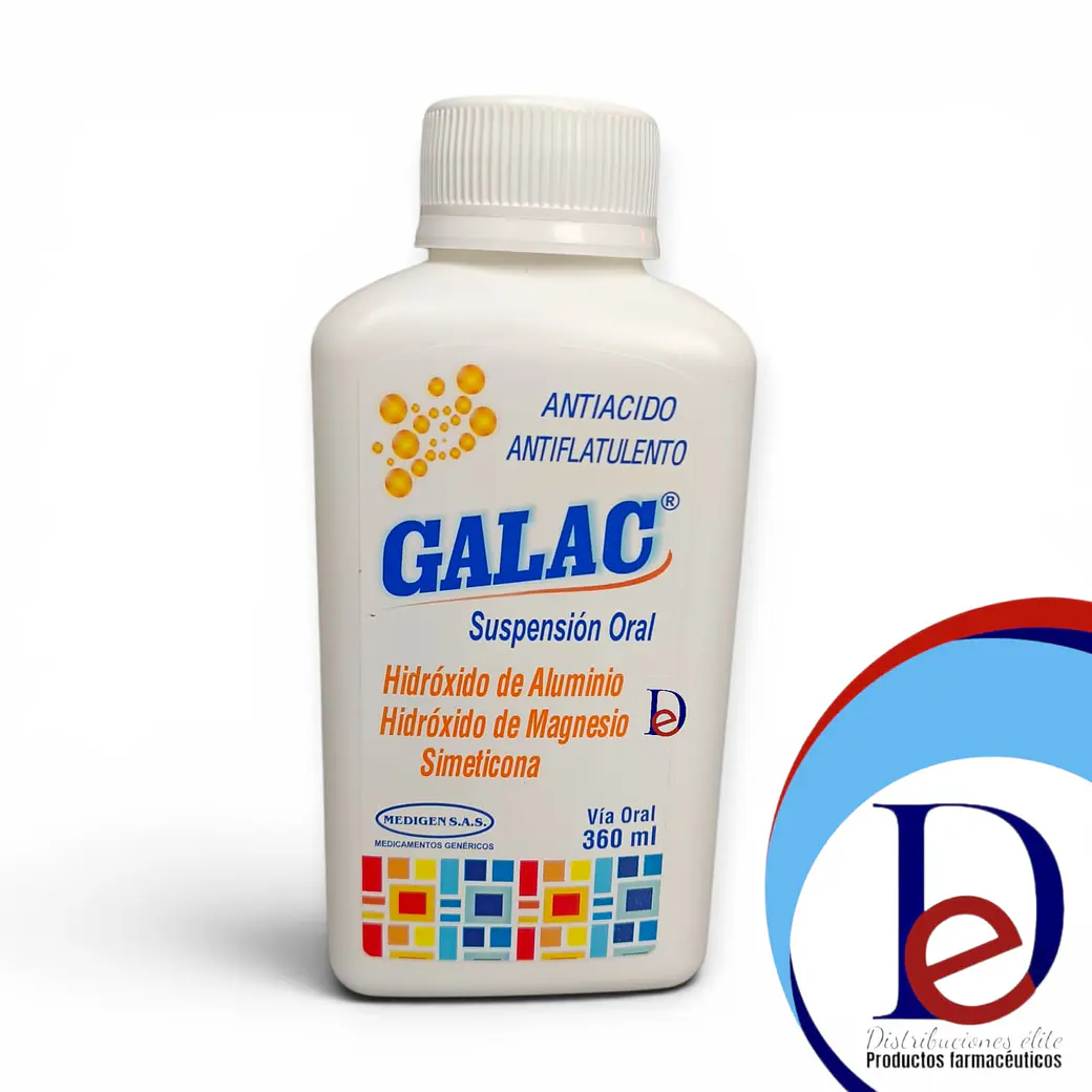 GALAC I SUSP X 360 ML- HIDROXIDO ALUMINIO+ HIDROXIDO MAGNESIO+ SIMETICONA- MEDIGEN- BODEGA C- UBI 26-D 1