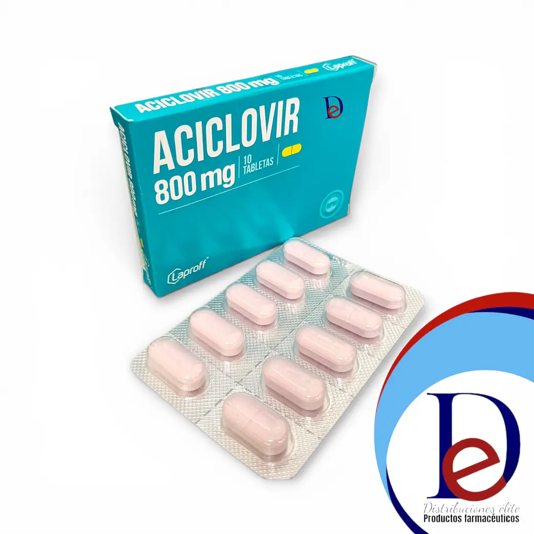 ACICLOVIR 800 MG X 10 TAB- - LAPROFF- - UBI 13-B 1