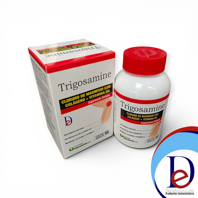 TRIGOSAMINE X 90 CAP- CLORURO DE MAGNESIO+ COLAGENO+ VITAMINA D3- IMPROFARME- VTO OCT 26- UBI 14-B* 1