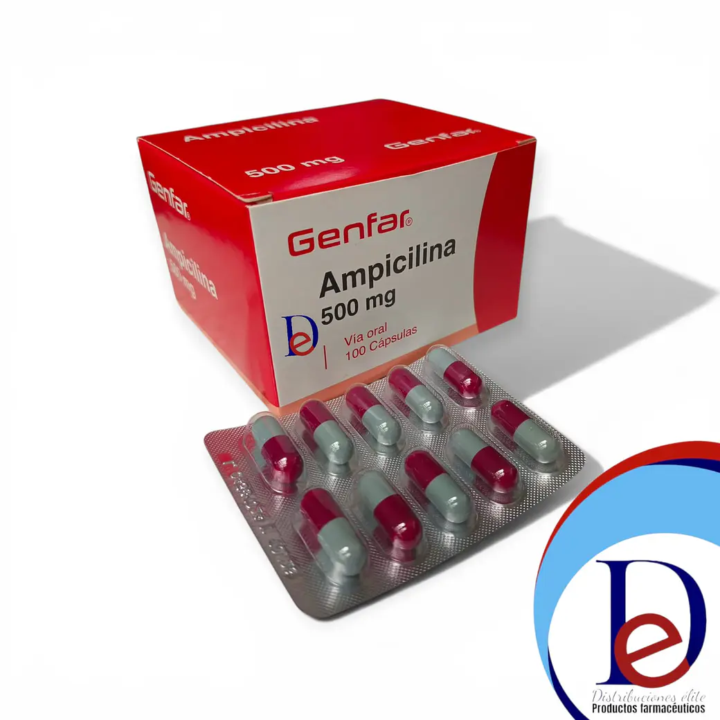 AMPICILINA 500 MG X 100 CAP - - GENFAR- FV-OCT 26- 20-C 1