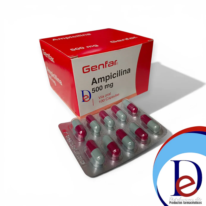 AMPICILINA 500 MG X 100 CAP - - GENFAR- FV-OCT 26- 20-C 1