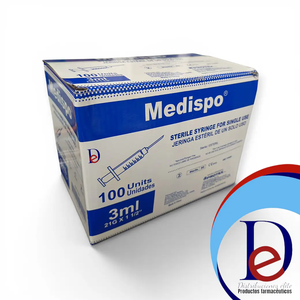 JERINGA 3ML 21X1.1/2 X 100 --MEDISPO- UBI 28-B-BLOQUE 2 1