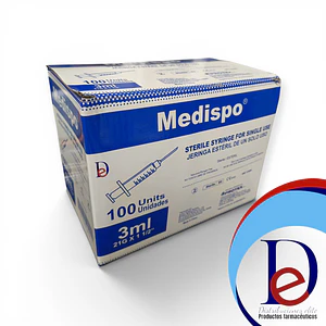 JERINGA 3ML 21X1.1/2 X 100 --MEDISPO- BLOQUE 3- UBI 28-B