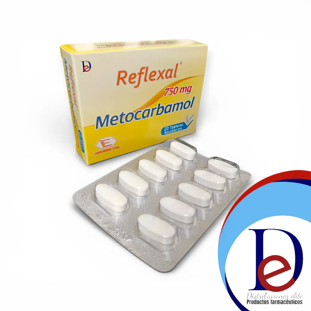REFLEXAL 750 MG X 20 TAB- METOCARBAMOL 750 MG- LABQUIFAR-VTO MAY 27 - UBI 4-F 1