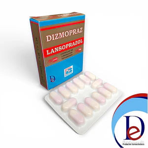 DIZMOPRAZ 30 MG X 28 CAP- LANZOPRAZOL 30 MG- BIOQUIFAR- - UBI 3-D