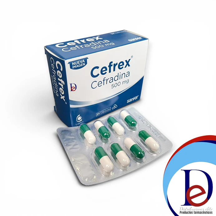 CEFREX 500 MG X 24 CAP -CEFRADINA- LABINCO -VTO JUN 27-UBI 11-D 1