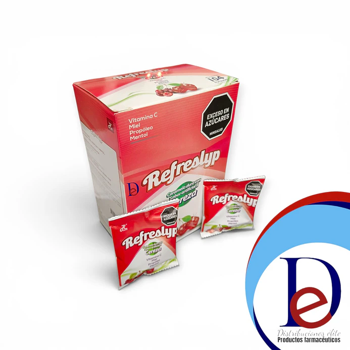 REFRESLYP CEREZA X 26 SBS X 4 PAST- PROPOELO+ MARAÑON+ MIEL+ POLEN- RUECAM-BODEGA A- UBI 17-A 1