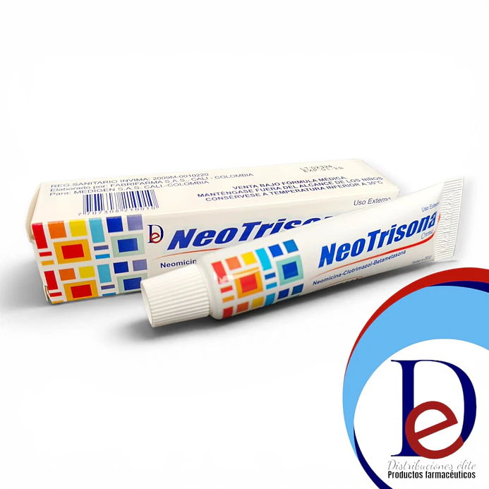 NEOTRISONA CREMA X 20 GR- BETAMETASONA+ CLOTRIMAZOL+ GENTAMICINA- MEDIGEN- - UBI 21-B 1