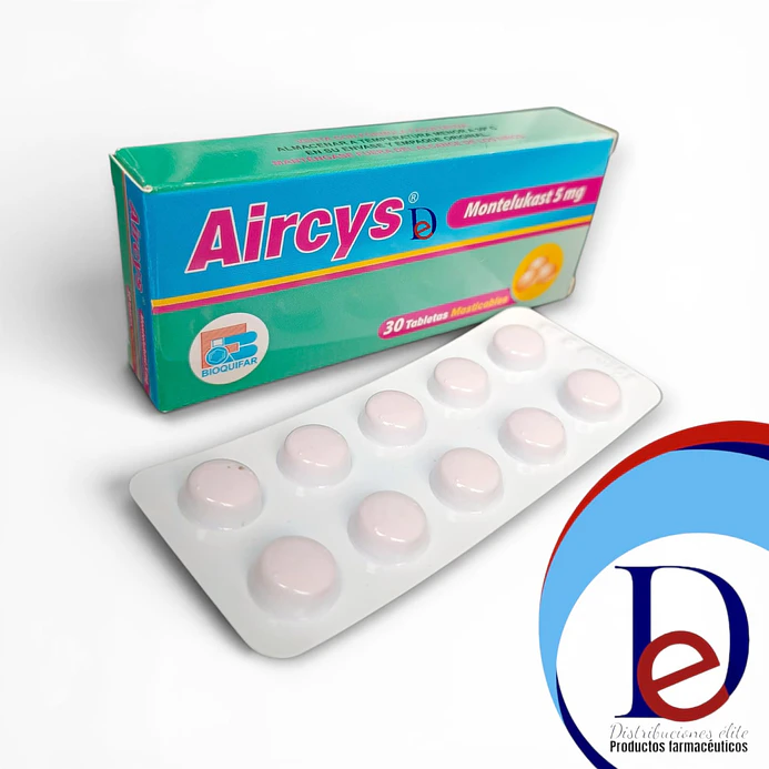 AIRCYS 5 MG X 30 TAB- MONTELUKAST 5 MG- LABQUIFAR- - UBI 3-B 1
