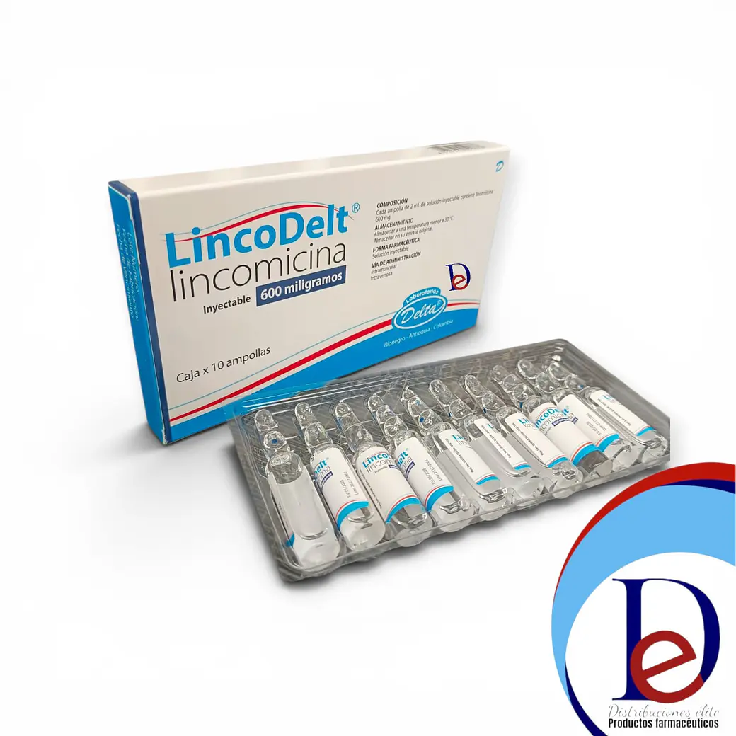 LINCODELT 600 MG X 10 AMP- LINCOMICINA 600 MG- DELTA- - UBI 8-F 1