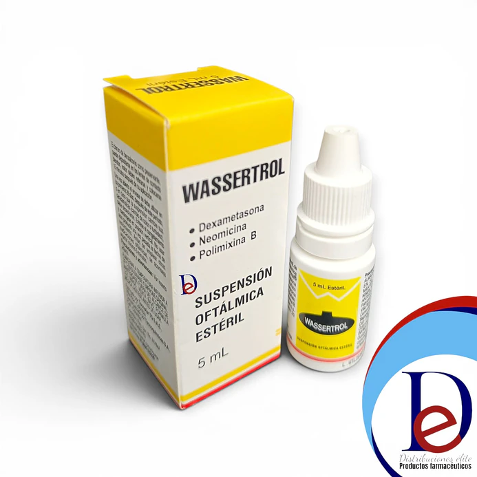 WASSERTROL GOTAS OFT X 5 ML- DEXAMETASONA+ NEOMICINA+ POLIMIXINA- WASSER- 12-A 1