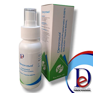 DERPROSOL 0.05% SOLUCION X 40 GR -CLOBETASOL- SUA GROUP -UBI 21-F
