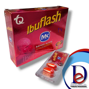 IBUFLASH 400 MG X 18 CAP- IBUPROFENO 400 MG- TQ- UBI 19-B