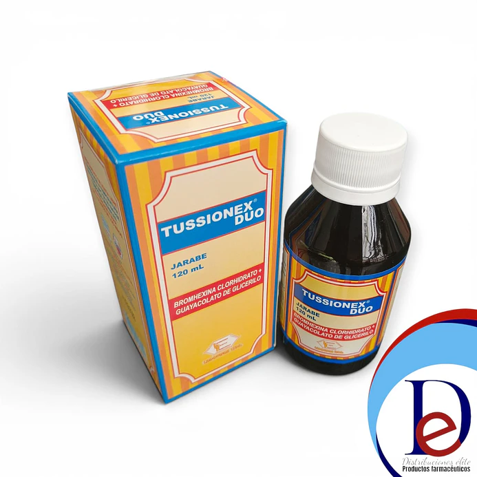 TUSSIONEX DUO JBE X 120 ML- BROMEXINA+ GUAYACOLATO- LABQUIFAR- - UBI 3-F 1