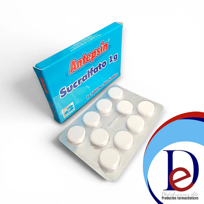 ANTEPSIN 1 GR X 10 TAB MASTIC- SUCRALFATO 1 GR- BIOQUIFAR- - UBI 3-B 1