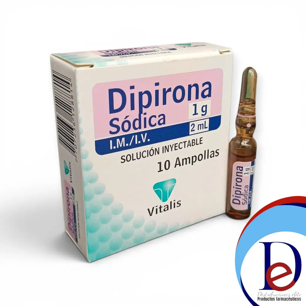 DIPIRONA 1GR/2ML X 10 AMP --VITALIS- UBI 17-D 1