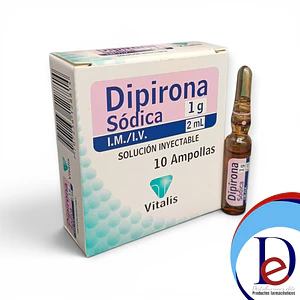 DIPIRONA 1GR/2ML X 10 AMP --VITALIS- UBI 17-D