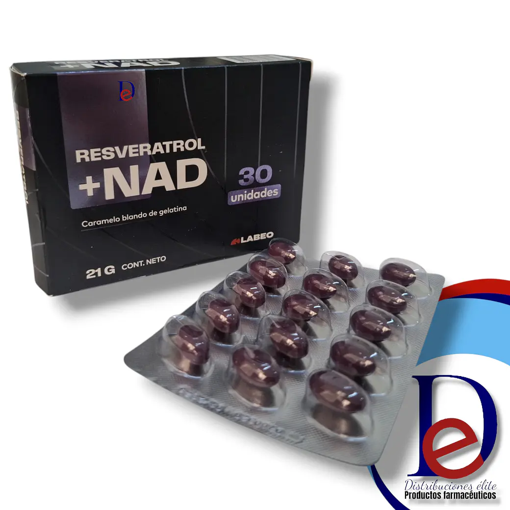 RESVERATROL + NAD X 30 CAP- - VITAFAR- UBI 1