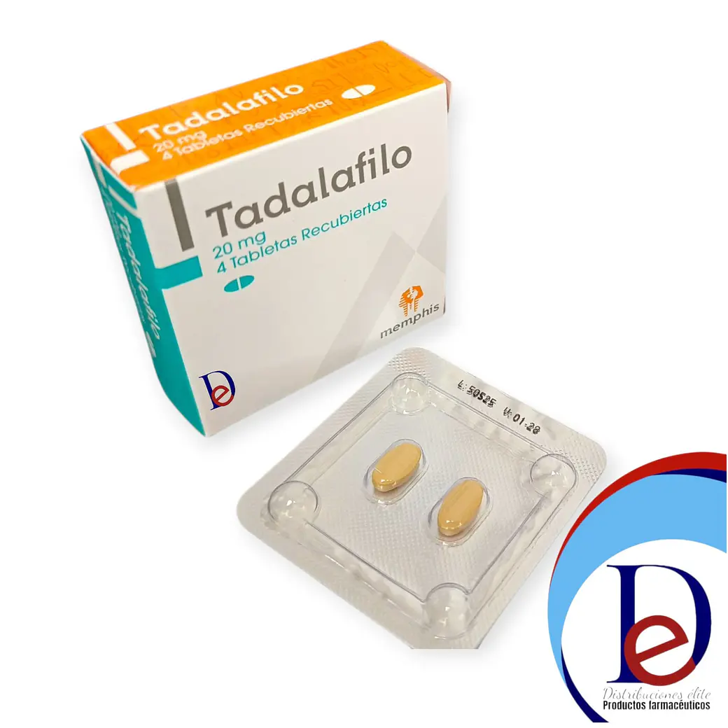 TADALAFILO 20 MG X 4 TAB - - MEMPHIS- 15-F 1