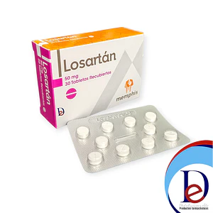 LOSARTAN 50 MG X 30 TAB - - MEMPHIS- 22- E