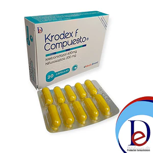 KRODEX F COMPUESTO X 20 CAP- METRONIDAZOL+ NIFUROXAZIDA- MEDICBRAND-VTO ABR 27 - UBI 6-F
