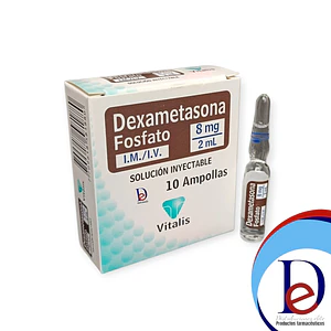 DEXAMETASONA 8MG/2ML X 10 AMP- - VITALIS- 17-E