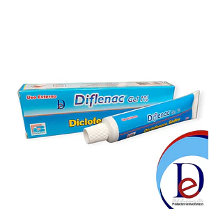 DIFLENAC 1% GEL X 50 GR- DICLOFENACO 1%- BIOQUIFAR- UBI 4-C