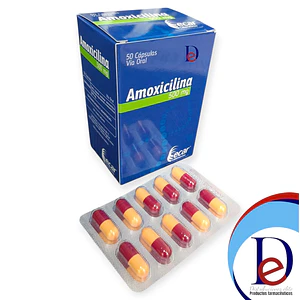 AMOXICILINA 500 MG X 50 CAP- - ECAR- - UBI 27-C