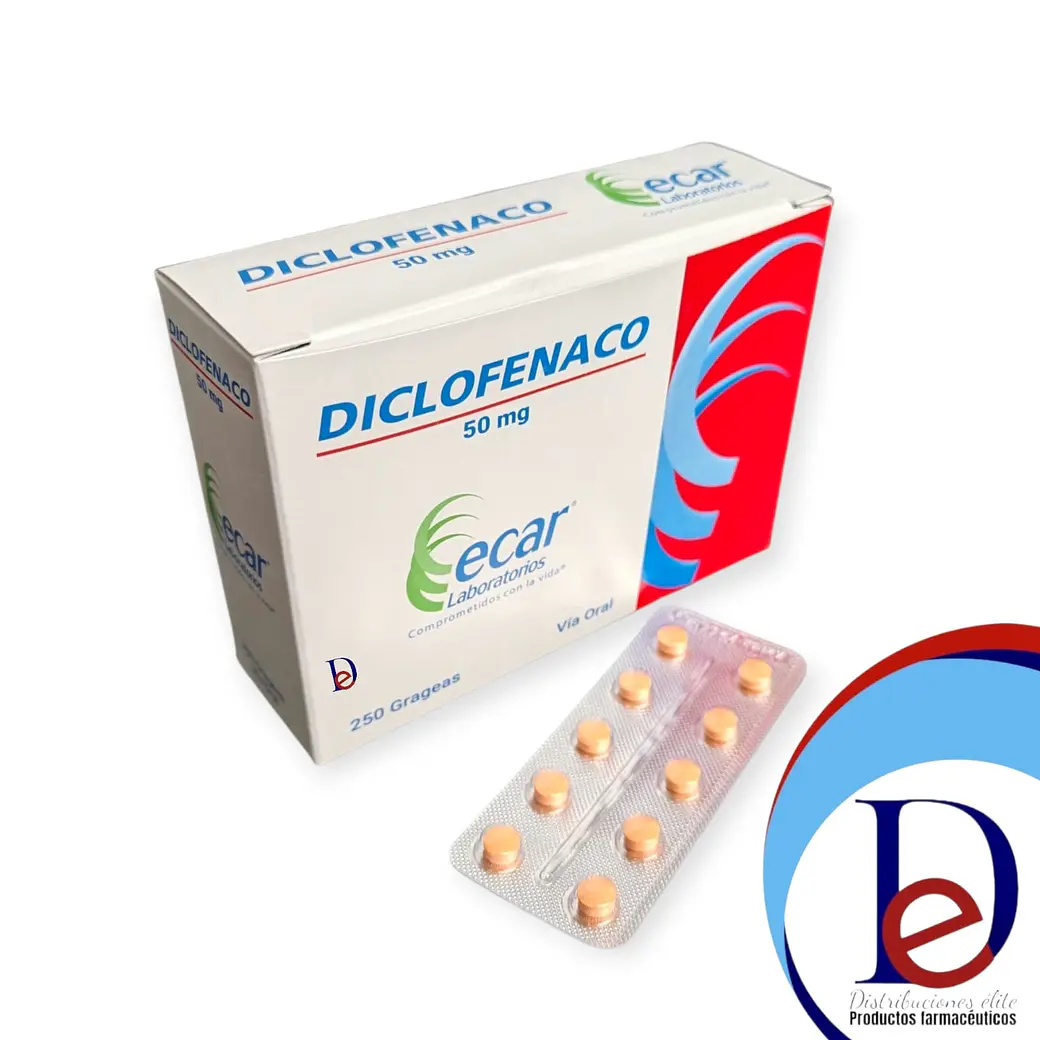 DICLOFENACO 50 MG X 250 TAB - - ECAR- 11-B-BODEGA C 1