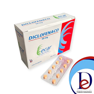 DICLOFENACO 50 MG X 250 TAB - - ECAR- 11-B-BODEGA C