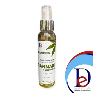 LOCION REFRESCANTE CON ACEITE DE CANNABIS x 120 ML- MANZANILLA- INTERBEL- UBI 6-E