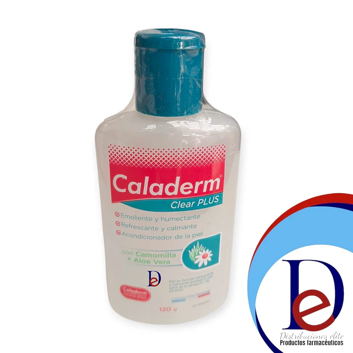 CALADERM CLEAR PLUS X 120 ML - CAMOMILLA+ ALOE VERA -GERCO-  UBI 17-F-BODEGA C* 1
