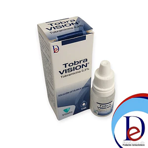 TOBRAVISION 0.3% GOTAS OFT X 5 ML- TOBRAMICINA 0.3%- VITALIS- - UBI 7-B