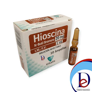 HIOSCINA 20MG/1ML X 10 AMP- - VITALIS- 17-D