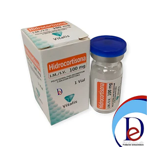 HIDROCORTISONA 100 MG X 1 AMP- - VITALIS- - UBI 17-D