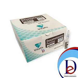 DEXAMETASONA 8MG/2ML X 100 AMP --VITALIS UBI 7-D