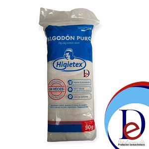 ALGODON X 50 GR- - HIGIETEX - UBI 22-A- BODEGA B