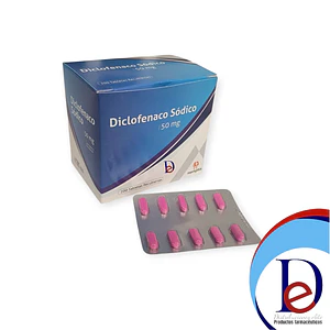 DICLOFENACO 50 MG X 200 GRAGEAS - -MEMPHIS  -UBI 3-C