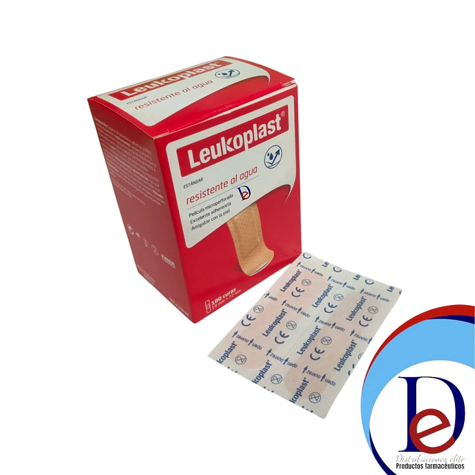 CURITAS ADHESIVAS PIEL X 100- CURAS- LEUKOPLAST- UBI 24-E-BODEGA C 1