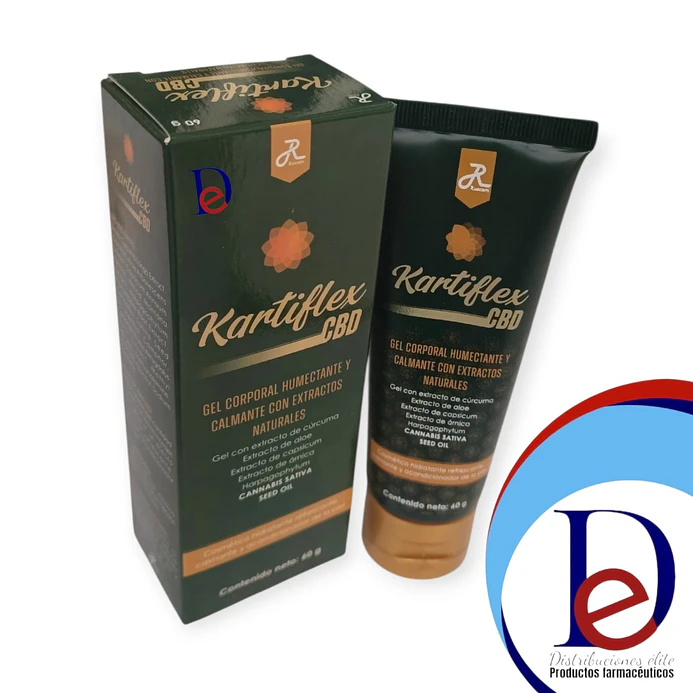 KARTIFLEX CBD CREMA X 60 GR -CURCUMA+ CAPSICUM+ ARNICA+ HERPAGOPHYTUM+ CANNABIS SATIVA-RUECAM UBI 19-D 1