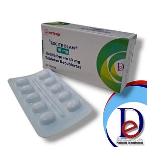 ESCITROLAM 10 MG X 30 TAB - ESCITALOPRAM 10 MG - HETERO- UBI 